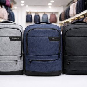 Cartable Élégant Noir Bleu Gris